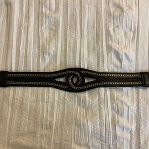 Black and Gold Stretch Belt